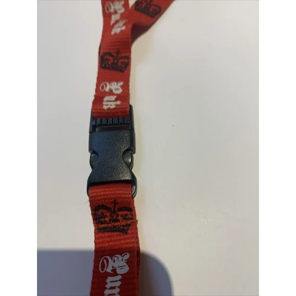 Street Punk Gothic Americana Metal Tattoo Art Lanyard Red‎ And Black